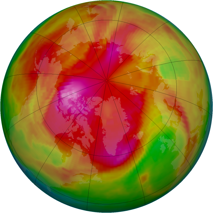 Arctic ozone map for 02 March 1979
